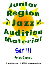 Arkansas Junior All Region Jazz Tryout Materials Set III Jazz Ensemble sheet music cover